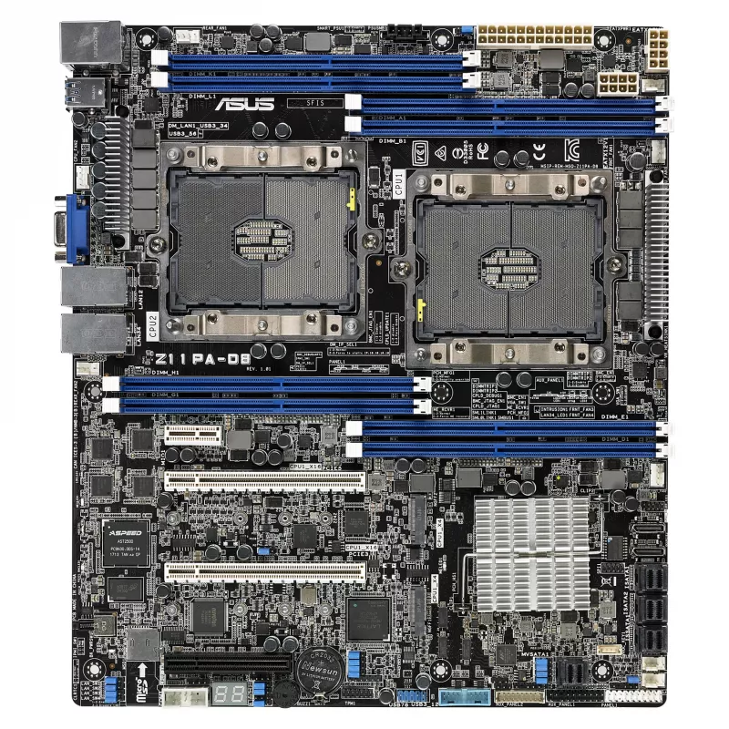 ASUS Z11PA-D8 serverinė plokštė – dviejų lizdų LGA 3647, Intel C621, SSI CEB, IPMI