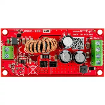 ATTE ASUC-100-240-OF 100W gryno sinuso keitiklis 24V DC į 230V AC
