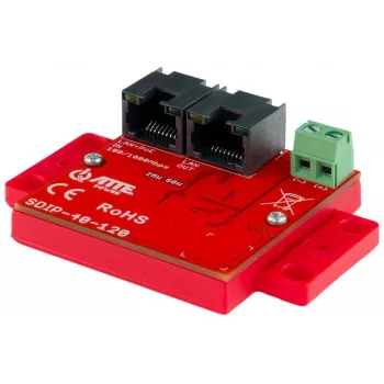 ATTE SDIP-40-120 PoE maitinimo adapteris, 48W, 40V DC, 10/100 Mbps | ITwork.lt