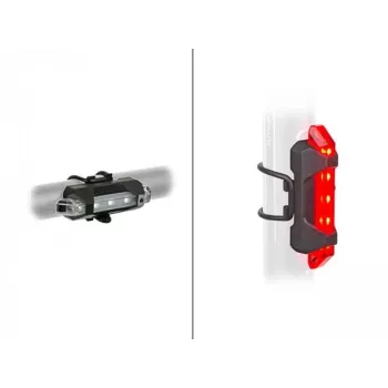 Author A-Stake Mini USB įkraunamas dviračio žibintų rinkinys