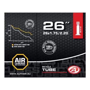 Author AT-MTB-26 AV32 26 inch MTB vidinis vamzdis su Schrader vožtuvu, 32 mm, butilas, ETRTO 44/54-559