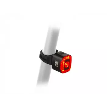 Author Cubus USB įkraunamas galinis dviračio žibintas su automatiniu stabdžių davikliu, COB LED 70 lm, juodas/raudonas