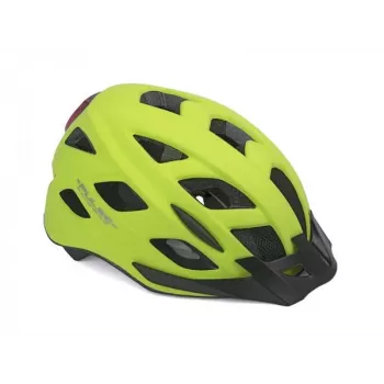 Author Pulse LED X8 Jaunimo dviračių šalmas su LED šviesa, geltonas, 52-58 cm