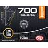 Author Tube AT-CROSS-700C Wide FV48 700x35/50C (Juoda) – 48 mm Presta vožtuvo butilinė vidinė padanga