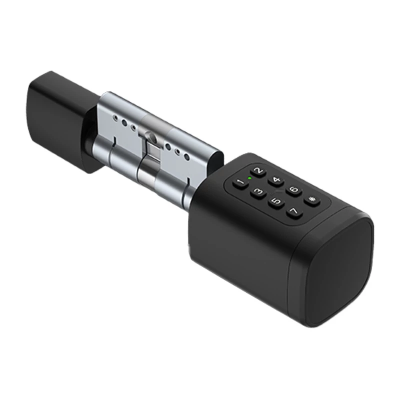 AVATTO SDL-V1-B60 Išmanusis Spynos Cilindras, 60mm, Pirštų Atspaudų, Bluetooth, Zigbee, Juodas
