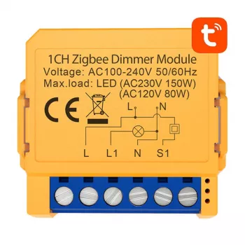 AVATTO ZDMS16-1 ZigBee Smart Kištukas, suderinamas su TUYA