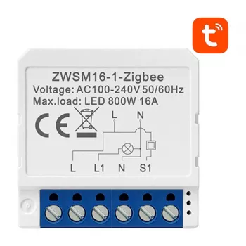 AVATTO ZWSM16-W1 Smart Switch Module ZigBee 3.0 1-Gang 10A 2200W Tuya