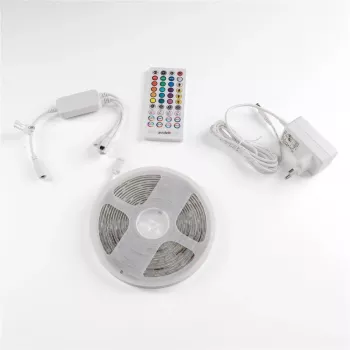 Avide LED juosta Blister 12V 16W RGB 5m su IR nuotolinio valdymo pulteliu