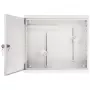AWO-DVR-2 Plieninė sieninė spinta DVR/NVR įrangai, 430 x 380 x 115 mm, pilka (RAL 7035), su raktu, IP20