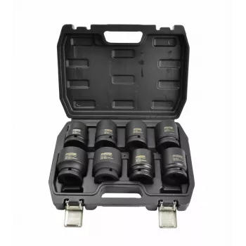 AWTOOLS Black Line 3/4 colio smūginių nasrų rinkinys, 8 vnt., 24-38 mm, trumpas, Cr-Mo