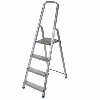 AWTOOLS Aliumininės kopėčios 4 laipteliai 150 kg