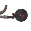 AWTOOLS AW10311BL Pneumatinis atsitiktinės orbitos šlifuoklis 150 mm 6 colių oro šlifuoklis su Hook & Loop padu, galiniu išmetimu, įmontuotu reguliatoriumi, 10 000 aps./min., 90 PSI, su dulkių maišeliu ir raktu