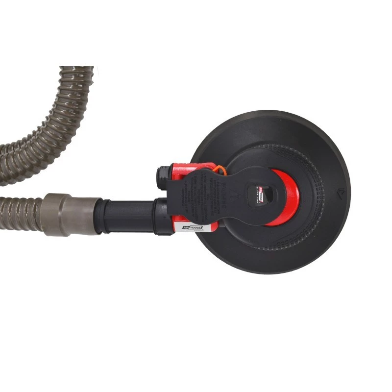 AWTOOLS AW10311BL Pneumatinis atsitiktinės orbitos šlifuoklis 150 mm 6 colių oro šlifuoklis su Hook & Loop padu, galiniu išmetimu, įmontuotu reguliatoriumi, 10 000 aps./min., 90 PSI, su dulkių maišeliu ir raktu
