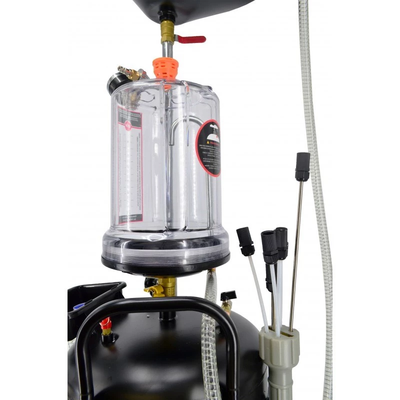AWTOOLS AW10415BL Rankinis Riebalų Siurblys 200L Statinėms, 20 L/min, Ketaus, Teleskopinis Siurbimo Vamzdis, 2 inch BSP