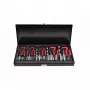 AWTOOLS AW16520 19 dalių HSS grąžtų rinkinys metaliniame dėkle, 1-10 mm, DIN 338