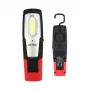 AWTOOLS AW17601 COB LED priekinė lemputė - 120 liumenų, 3 režimai, IPX4 atspari purslams, reguliuojamas galvos dirželis, maitinama baterijomis