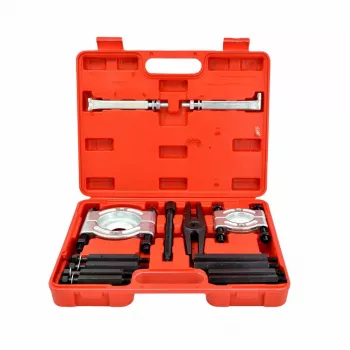 AWTOOLS AW19020 Aklųjų angų guolių ištraukiklio rinkinys su slydimo plaktuku, 12-38 mm, 10 dalių