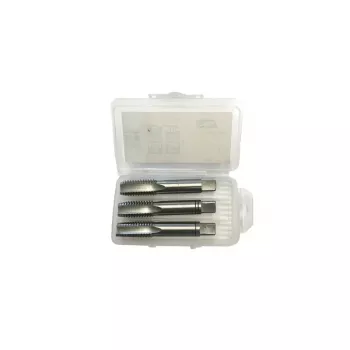 AWTOOLS AW20266 20 dalių metrinis sriegių pjovimo rinkinys M3-M12 | HSS sriegių pjovimo įranga su reguliuojamais rakteliais, žingsnio matuokliu ir dėklu