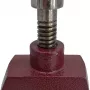 AWTOOLS AW24307 Veržtuvas 100 mm žiaunos, ketaus fiksuotas pagrindas su priekalu