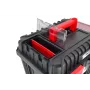 AWTOOLS AW30533BL 12 skyrių įrankių dėžė su permatomu dangčiu, Juoda