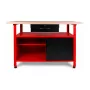AWTOOLS AW30901 Darbo stalas 120x60x85 cm Juodas/Raudonas