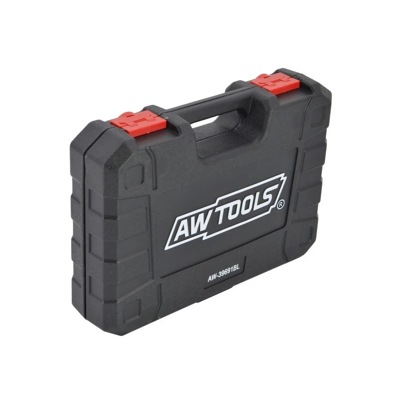 AWTOOLS AW38691BL 171 dalių veržliarakčių komplektas su reketais, prailginimais, antgaliais ir dėklu