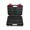 AWTOOLS AW38695BL 95 dalių chromvanadžio veržliarakčių rinkinys su 1/4 colio, 3/8 colio, 1/2 colio reketais, antgaliais, rakteliais ir dėklu