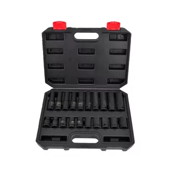 AWTOOLS AW38695BL 95 dalių chromvanadžio veržliarakčių rinkinys su 1/4 colio, 3/8 colio, 1/2 colio reketais, antgaliais, rakteliais ir dėklu
