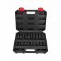 AWTOOLS AW38695BL 95 dalių chromvanadžio veržliarakčių rinkinys su 1/4 colio, 3/8 colio, 1/2 colio reketais, antgaliais, rakteliais ir dėklu