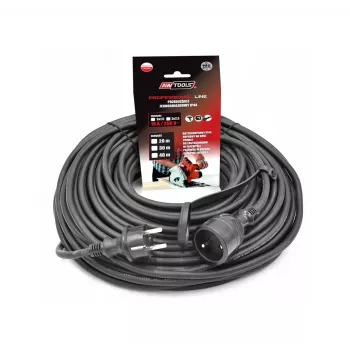 AWTOOLS AW70238 25m kabelio ritė su 4 Schuko lizdais, šilumine apsauga, IP20