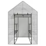 AWTOOLS Garden Greenhouse White 143x143x195cm