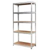AWTOOLS Lentynų stovas 5 lentynos 180x90x40 cm, 250 kg vienai lentynai, 5,0 mm cinkuotas plienas