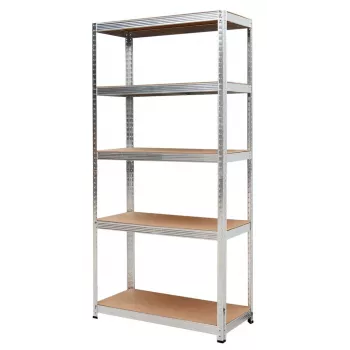 AWTOOLS Lentynų stovas 5 lentynos 180x90x40 cm, 250 kg vienai lentynai, 5,0 mm cinkuotas plienas
