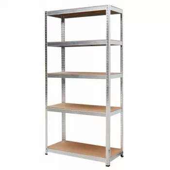 AWTOOLS Lentynų stovas 5 lentynos 180x90x40 cm, 250 kg vienai lentynai, 5,0 mm cinkuotas plienas