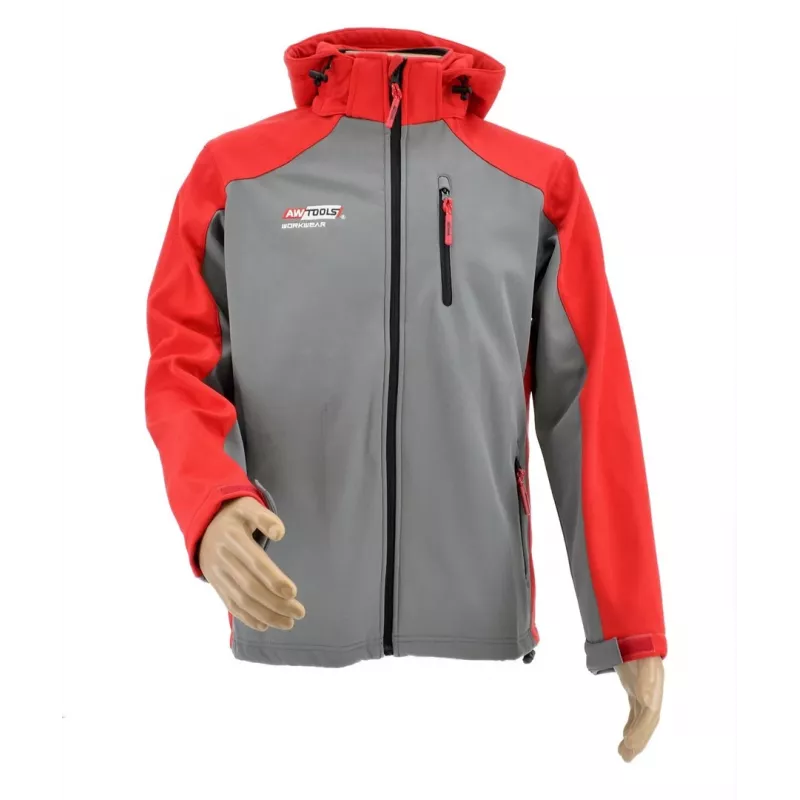 AWTOOLS Softshell Jacket Sweatshirt T4 Raudonai pilka L