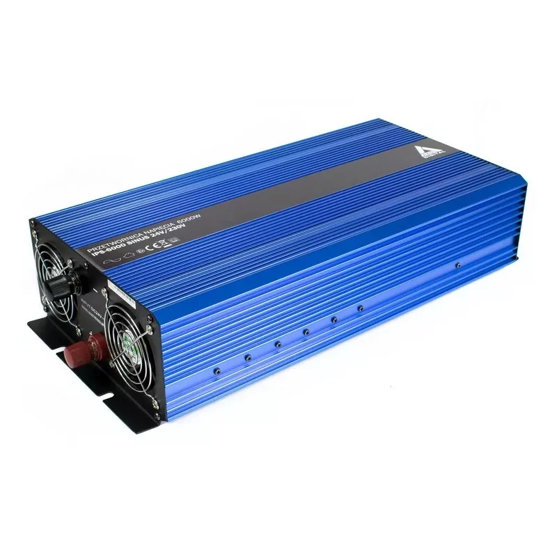 AZO Digital 24V DC į 230V AC gryno sinuso keitiklis 6000W IPS-6000S