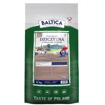 BA5 BALTICA Flavours of Regions elniena su miško uogomis sausa šunų maistas vidutinėms ir didelėms veislėms - 12 kg