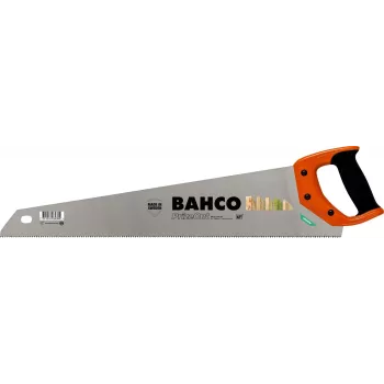 Bahco 16 colių hardpoint rankinis pjūklas su XT dantukais, 7/8 TPI, ergonomiška bi-medžiagų rankena, apsauga nuo rūdžių, skirtas medienai, drožlių plokštėms ir fanerai (08NP16U78HP)