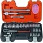 Bahco S240 24 dalių 1/2 inch veržliarakčių komplektas (10–32 mm)