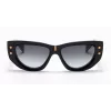 Balmain BPS-151A-55 moteriški akiniai nuo saulės, juodas acetatas, pilki polikarbonatiniai lęšiai, 55 mm