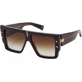 BALMAIN moteriški akiniai nuo saulės BPS-144C-57 Cat Eye acetatinis rėmas pilki lęšiai 57/14/145 mm