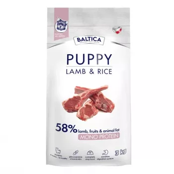 BALTICA Nutraceutic Puppy Ėdaras ėdaras šuniukams su ėriena ir ryžiais Mono 3 kg