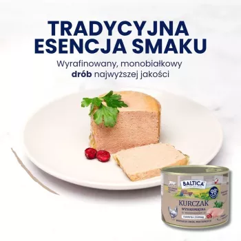 BALTICA Smaki Regionów Suaugusių Kačių Ėdalas su Vištiena 400g