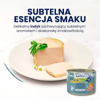 BALTICA Smaki regionów Turkey Mono – šlapias kačių maistas – 400 g