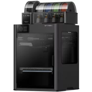 Bambu Lab H2D Pro AMS Combo 3D spausdintuvas – CoreXY FDM su 4 spalvų automatine medžiagų sistema, 256 mm³ kūrimo tūriu, 500 mm/s greičiu