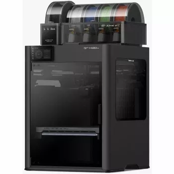 Bambu Lab H2D Pro AMS Combo 3D spausdintuvas – CoreXY FDM su 4 spalvų automatine medžiagų sistema, 256 mm³ kūrimo tūriu, 500 mm/s greičiu
