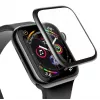 Baseus 0,23 mm lenkto ekrano grūdinto stiklo apsauga, skirta Apple Watch 38 mm, juoda (SGAPWA4-C01)