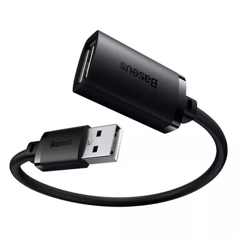 Baseus AirJoy Series USB 2.0 ilginimo laidas 1,5 m, juodas