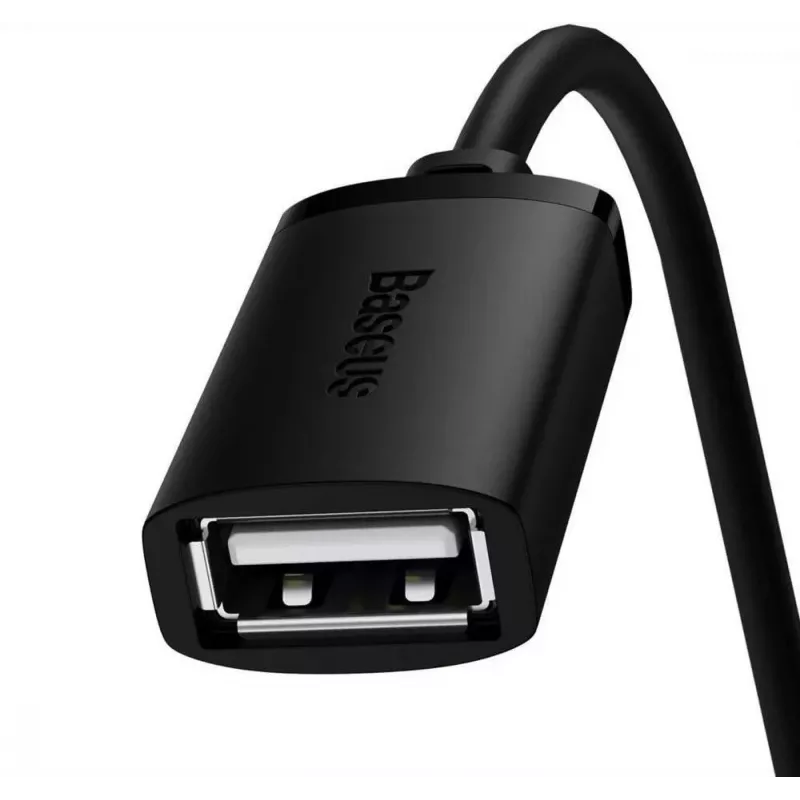 Baseus AirJoy Series USB 2.0 ilginimo laidas 1,5 m, juodas