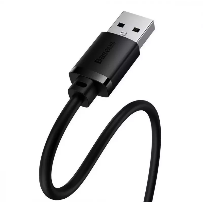 Baseus AirJoy Series USB 2.0 ilginimo laidas 1,5 m, juodas